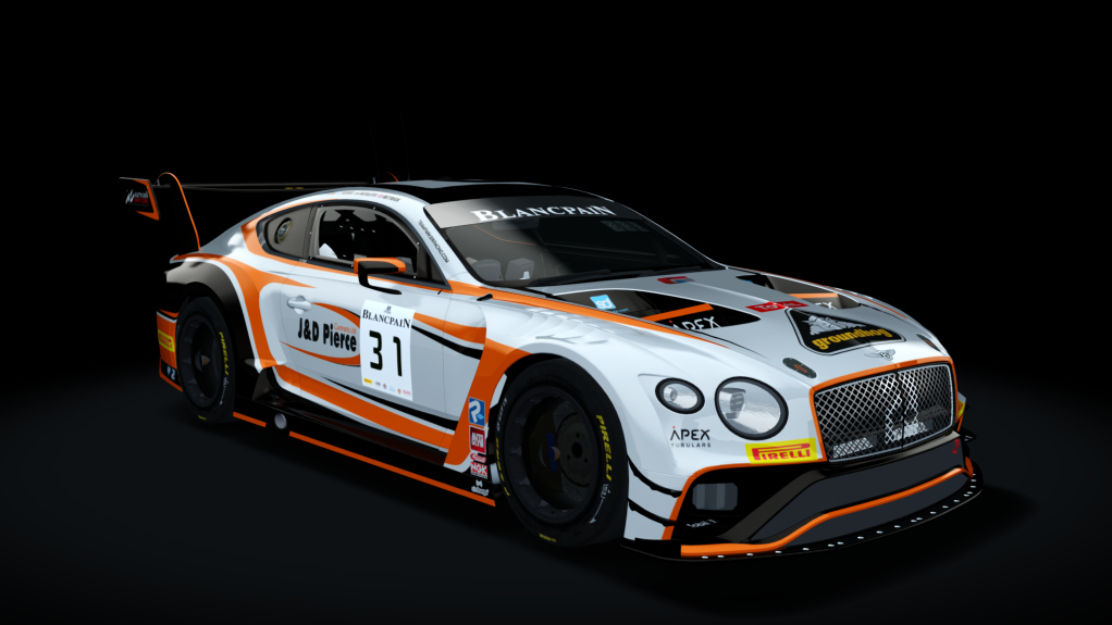 Bentley Continental GT3 2019 Endurance, skin 2019_team_parker_1