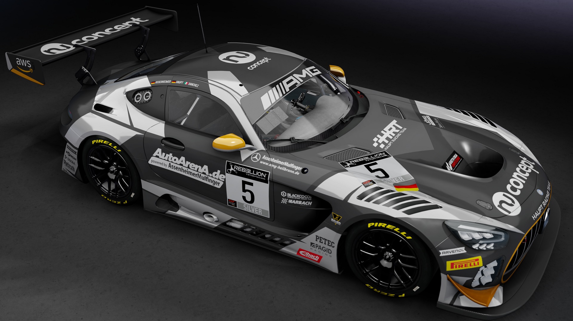 Mercedes-Benz AMG GT3 EVO 2020, skin #5_HRT_GTWCE_2021