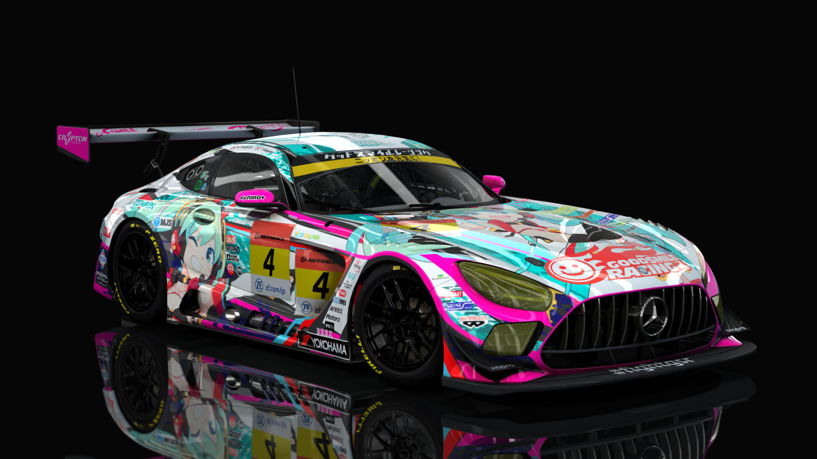 Mercedes-Benz AMG GT3 EVO 2020, skin 2020 Goodsmile Racing #4