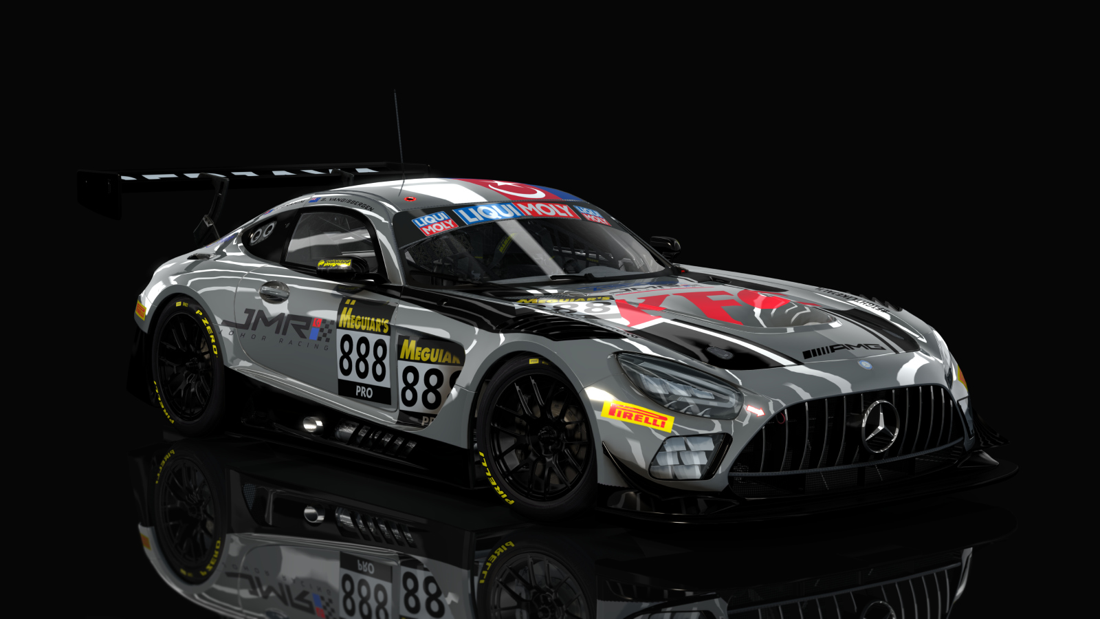 Mercedes-Benz AMG GT3 EVO 2020, skin 2021 #888 Triple eight Johor racing