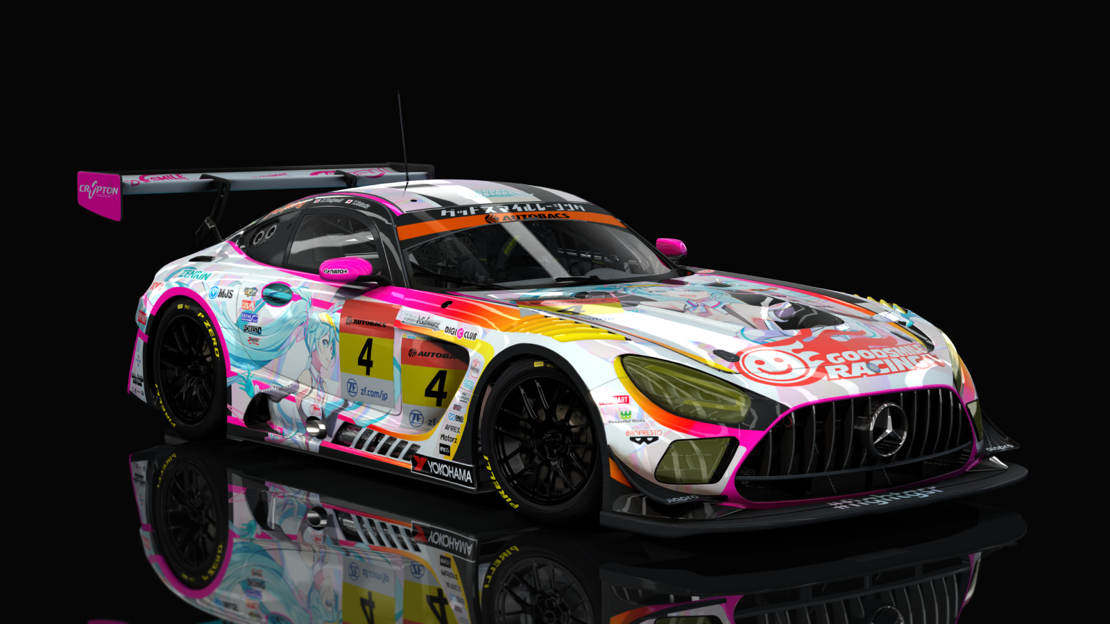 Mercedes-Benz AMG GT3 EVO 2020, skin 2021 Goodsmile Racing #4