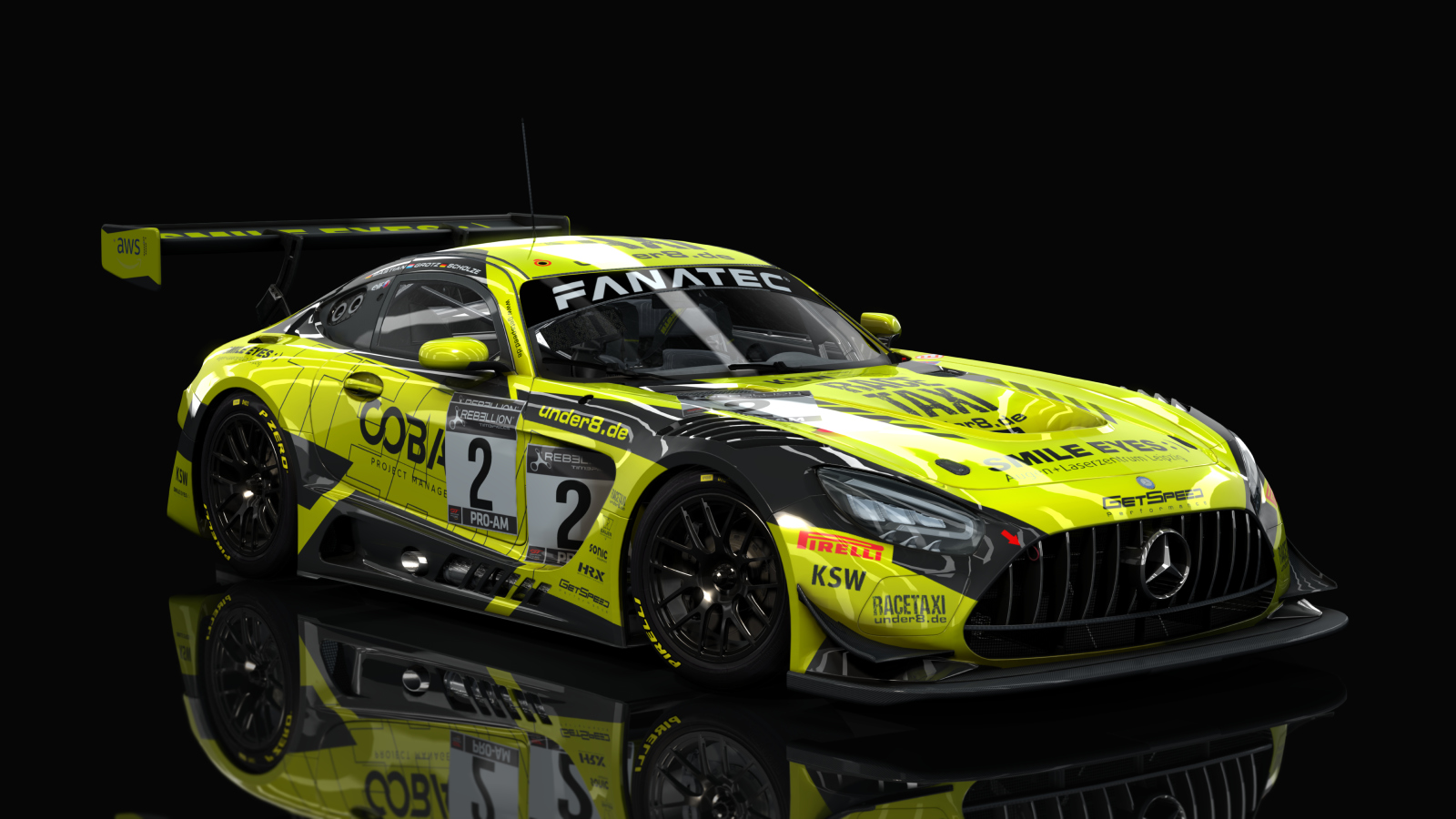 Mercedes-Benz AMG GT3 EVO 2020 Sprint, skin #2_Getspeed_Fanatec