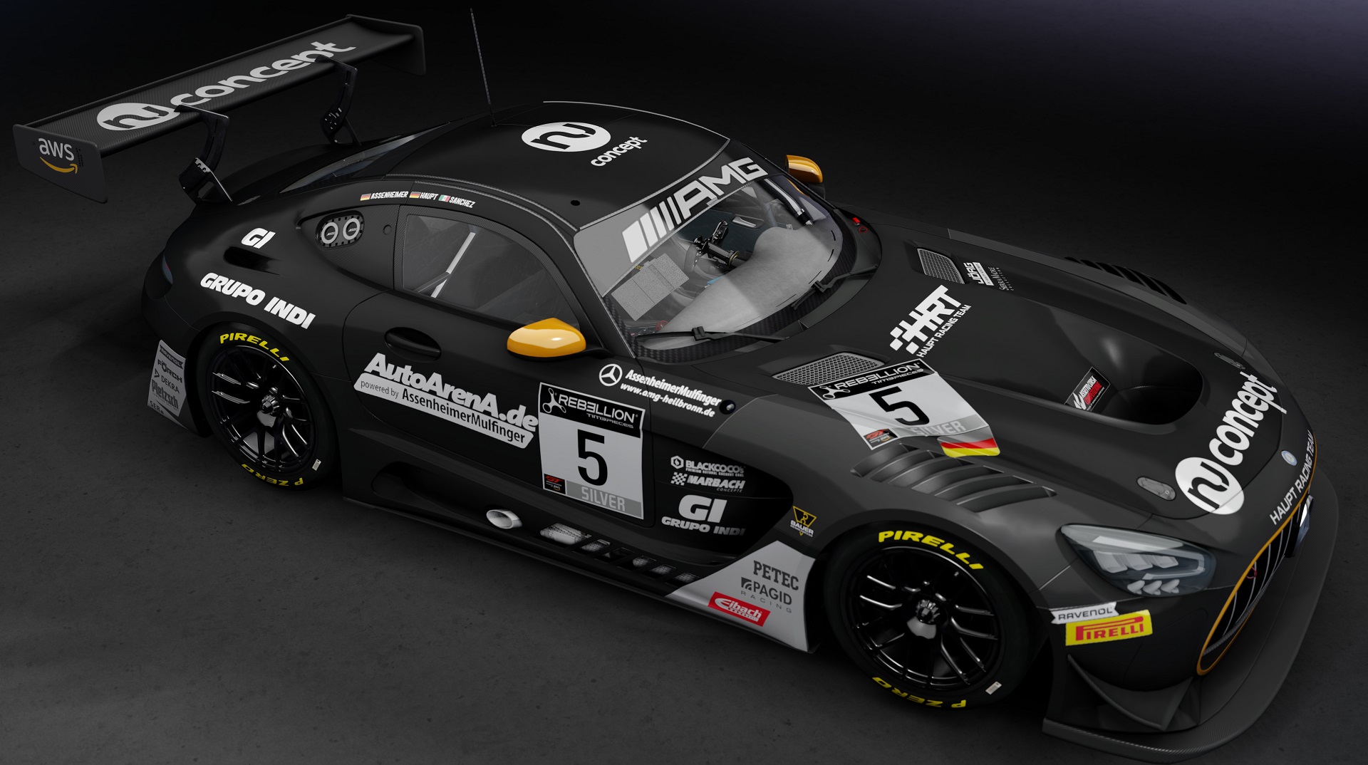 Mercedes-Benz AMG GT3 EVO 2020 Sprint, skin #5_HRT_2021_Monza