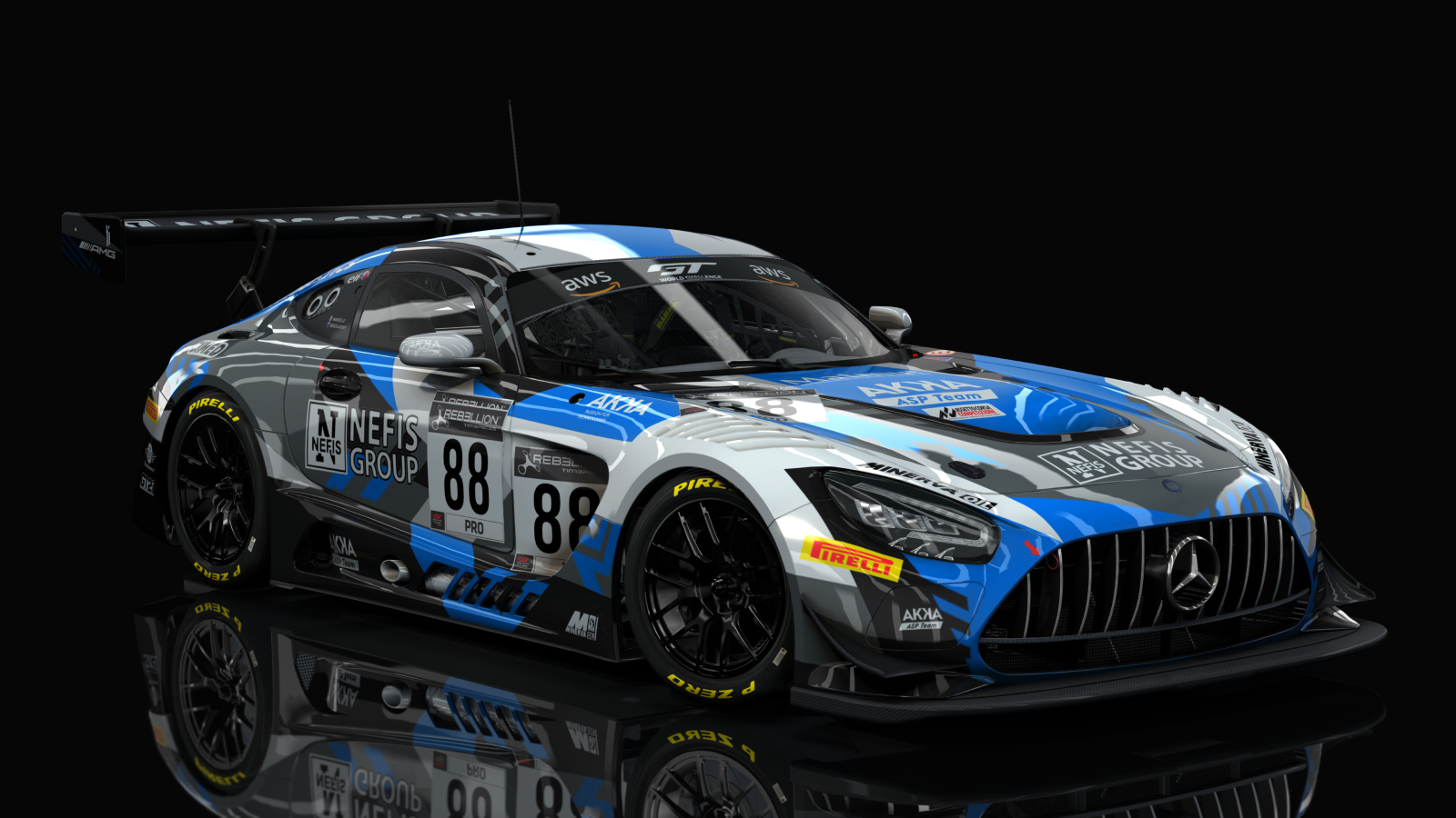 Mercedes-Benz AMG GT3 EVO 2020 Sprint, skin #88 Akka Motorsport