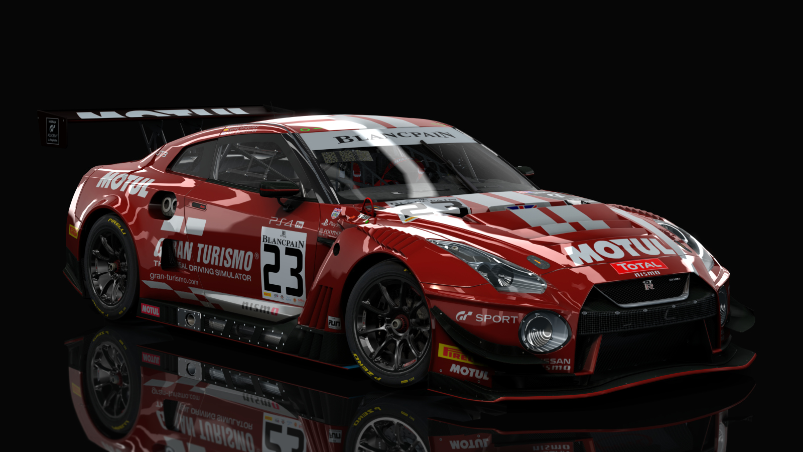 Nissan GT-R GT3 2018, skin rjn_team_motul_#23