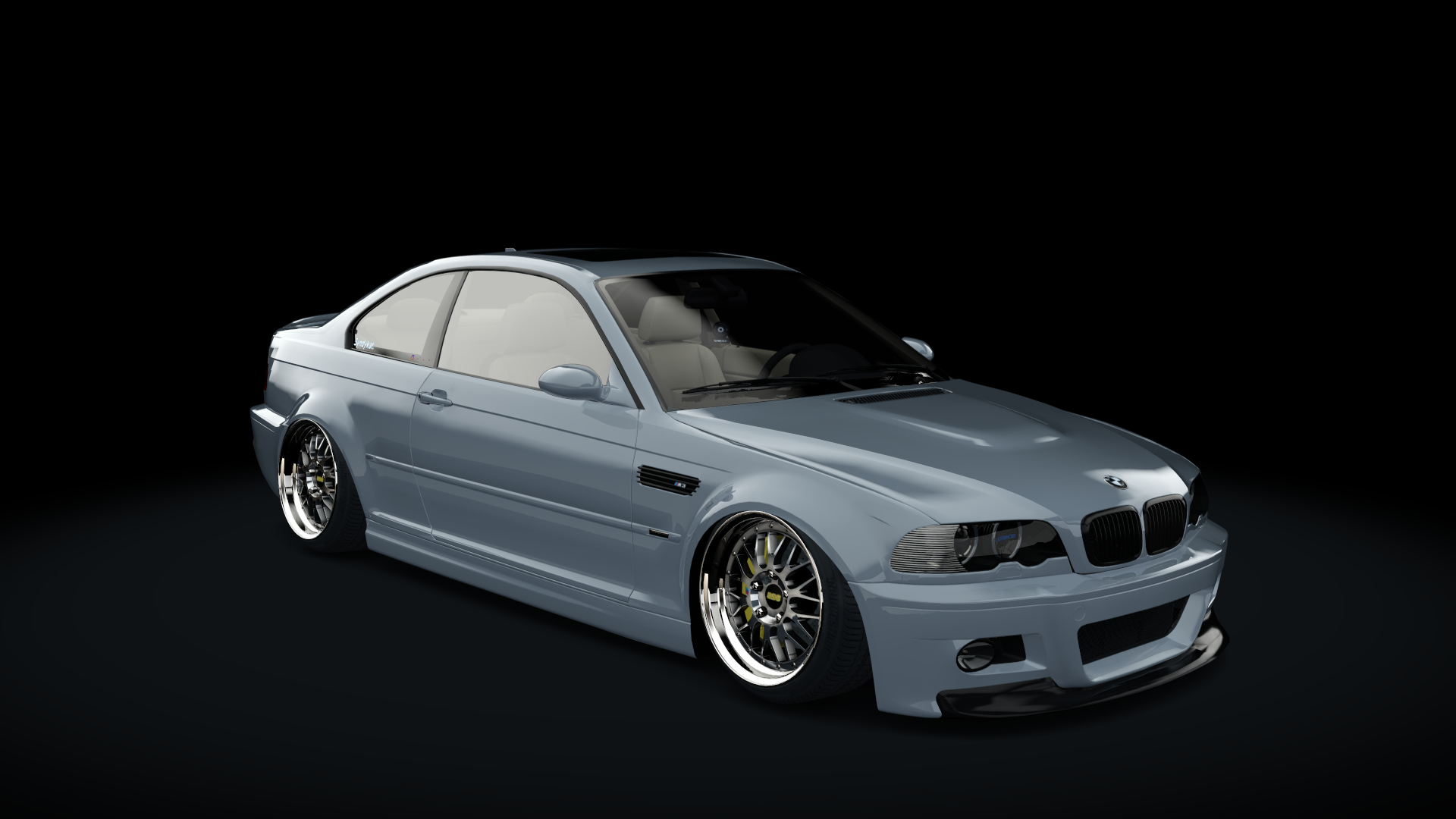 BMW E46 M3 Stance, skin silver_titanium