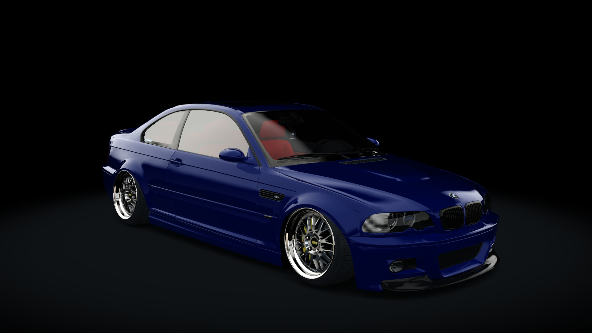 BMW E46 M3 Stance, skin interlagos_blue_metallic