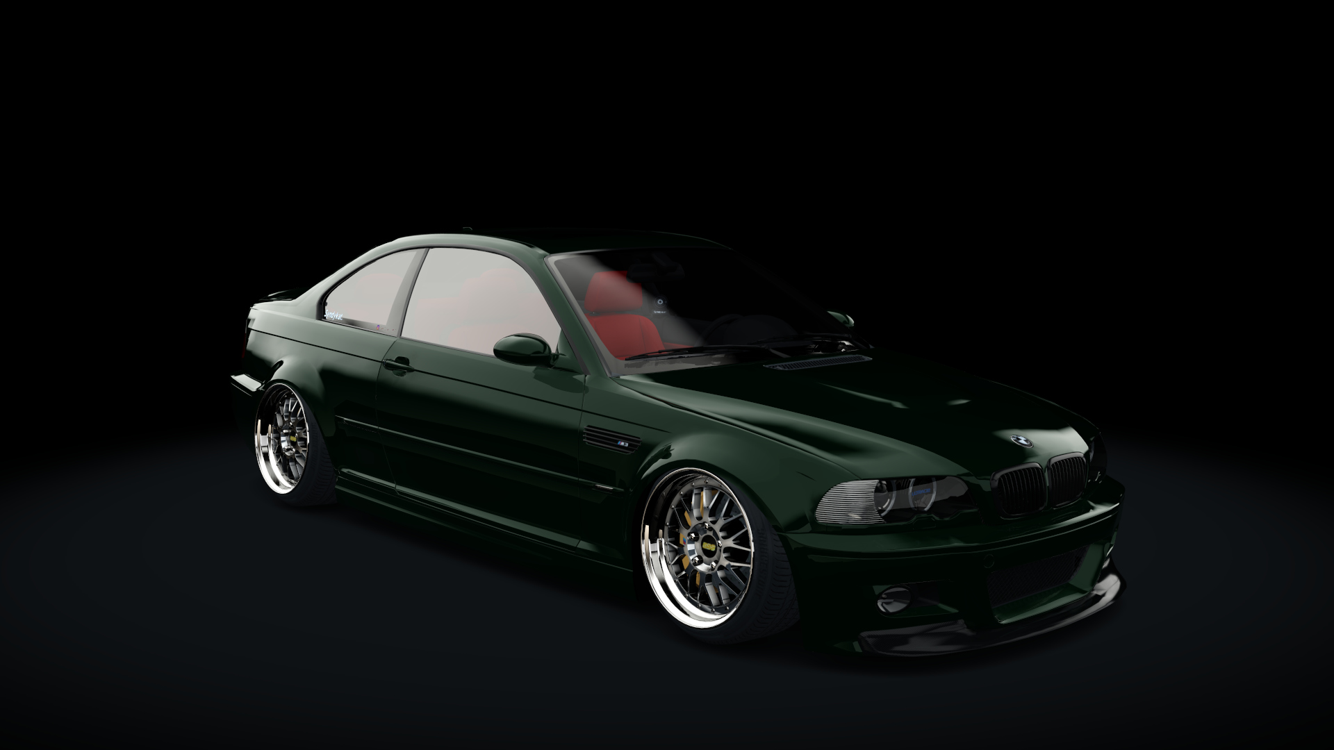 BMW E46 M3 Stance, skin oxford_green_metallic