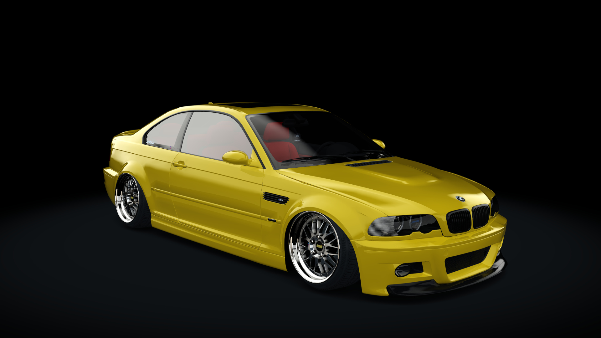 BMW E46 M3 Stance, skin phoenix_yellow