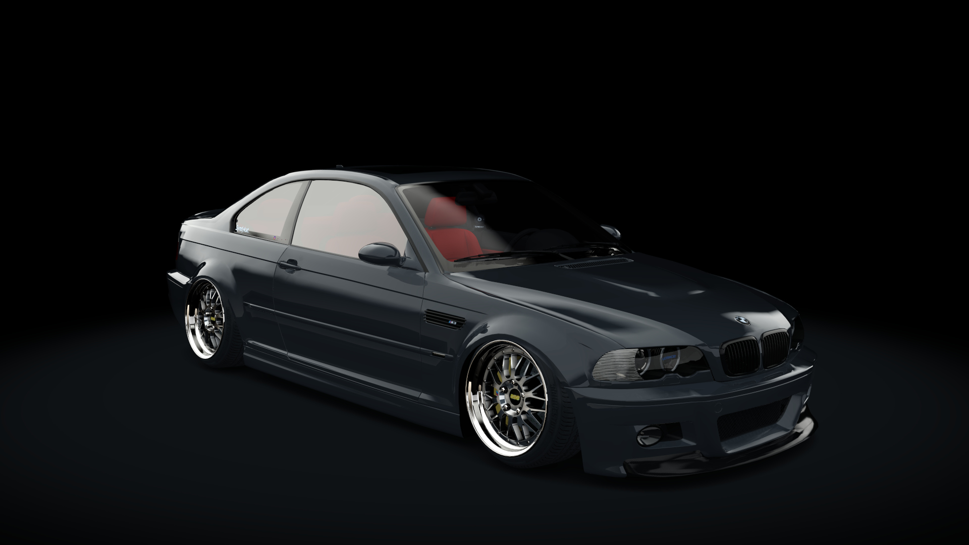 BMW E46 M3 Stance, skin silver_gray_metallic