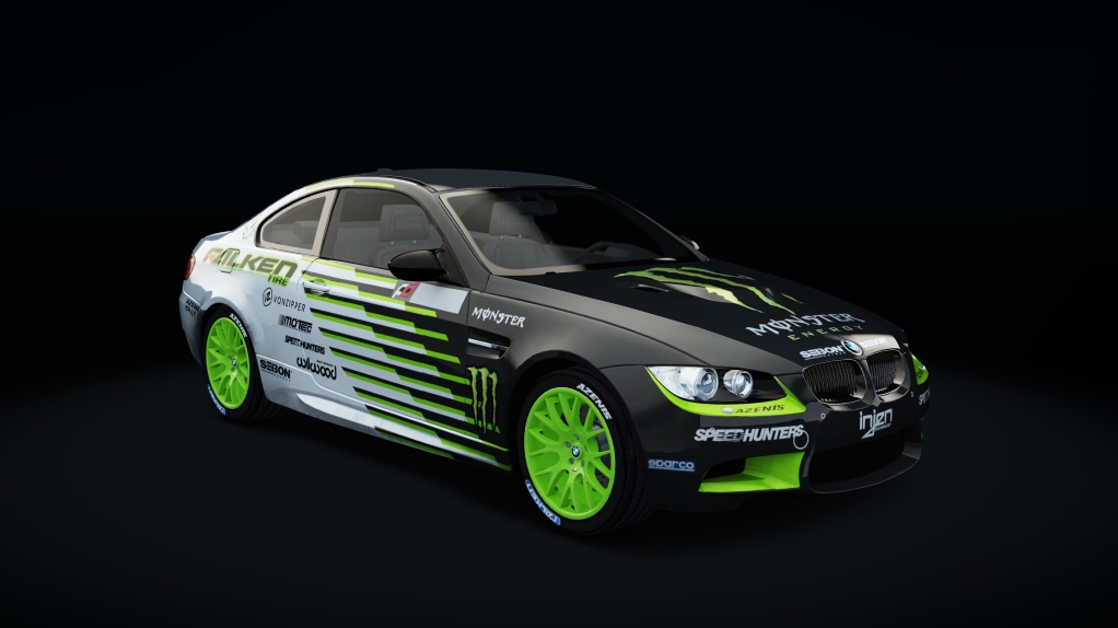 BMW M3 E92 drift, skin Monster_Falken