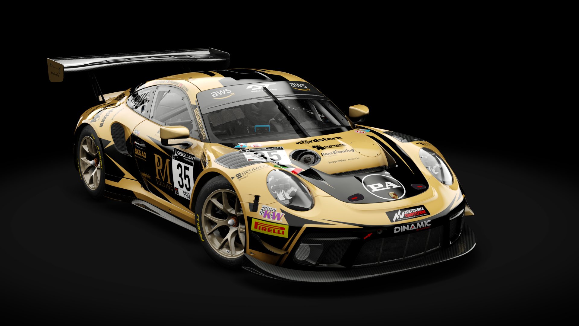 Porsche 911 GT3 R 2019 (991.2) Endurance, skin dinamic_67_gtwc_2020