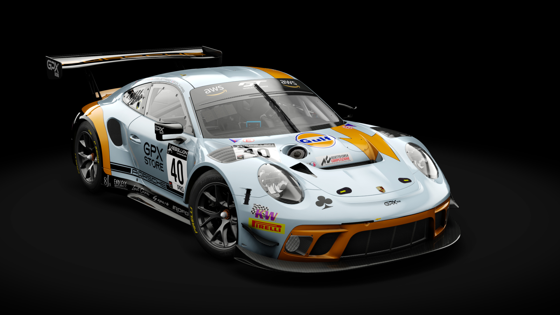 Porsche 911 GT3 R 2019 (991.2) Endurance, skin gpx_40_gtwc_2020