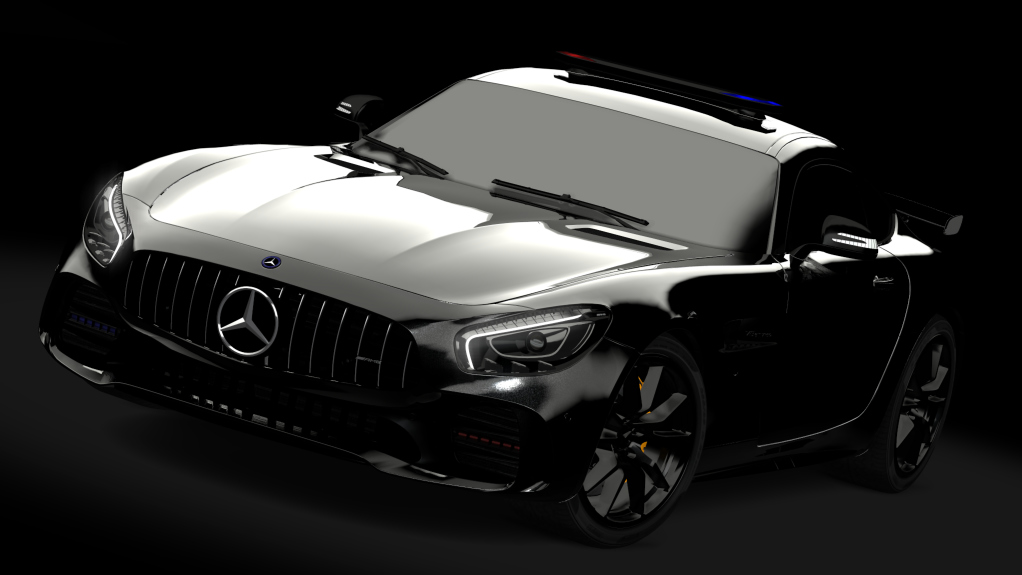 DPC MERCEDES AMG GTR POLİCE, skin Police 3