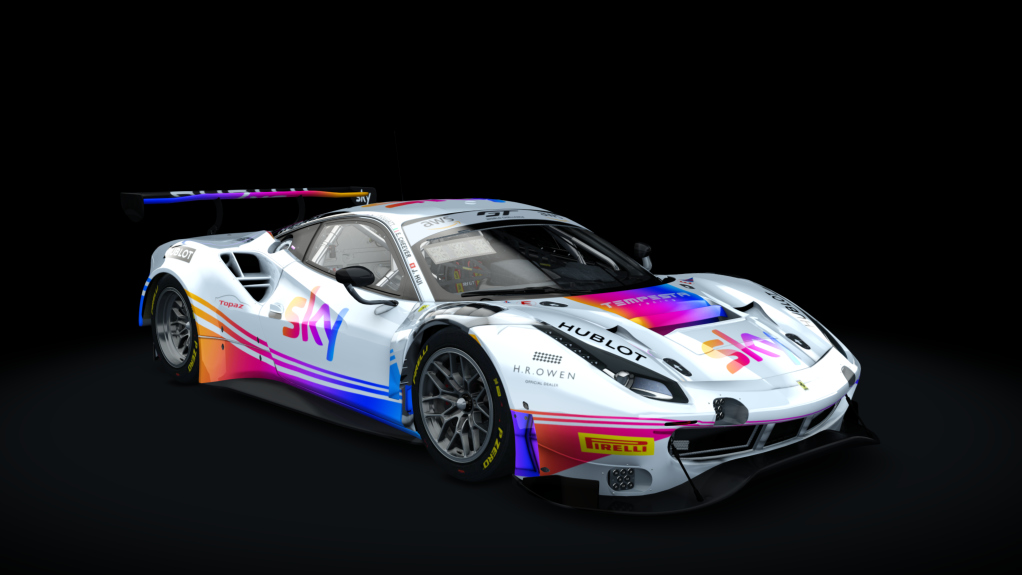 Ferrari 488 GT3 ACC, skin 1_Skysports_93