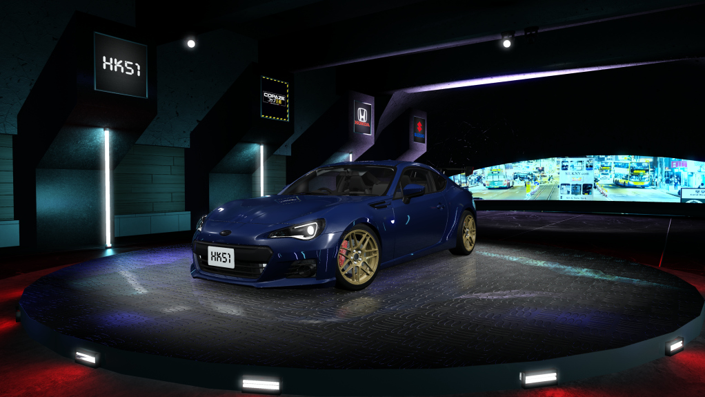 HK51 P1 Subaru BRZ ZC6, skin gravity_blue