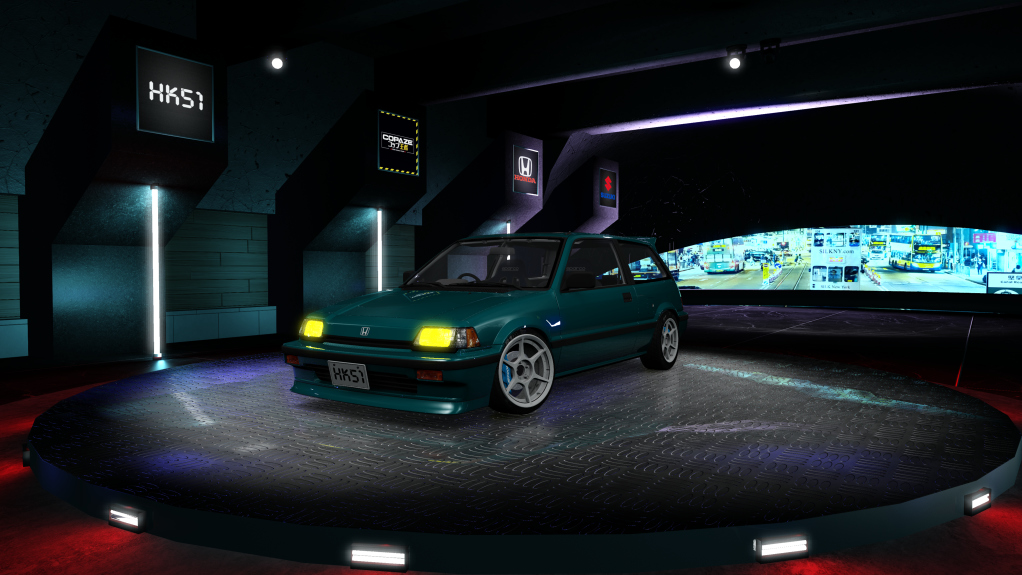 HK51 P1 Honda Civic Si AT, skin Green_Dark