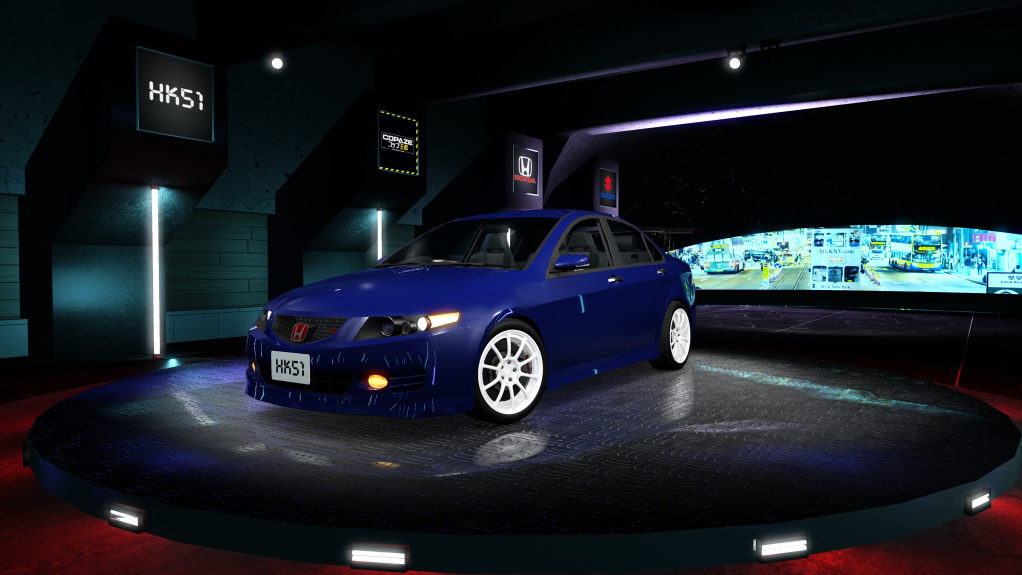 HK51 P1 Honda Accord CL7, skin Blue