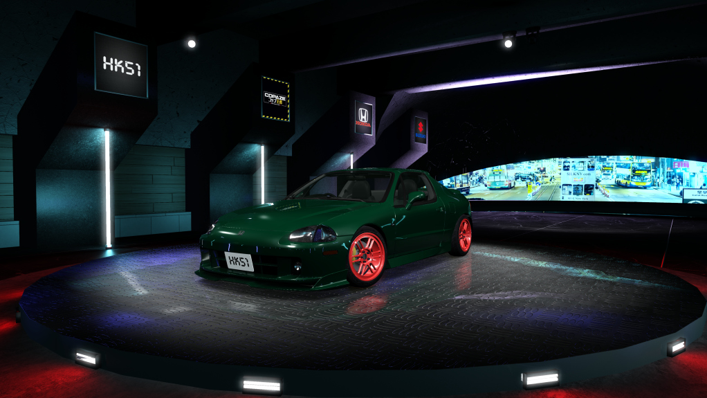 HK51 P1 Honda CRX Del Sol, skin green