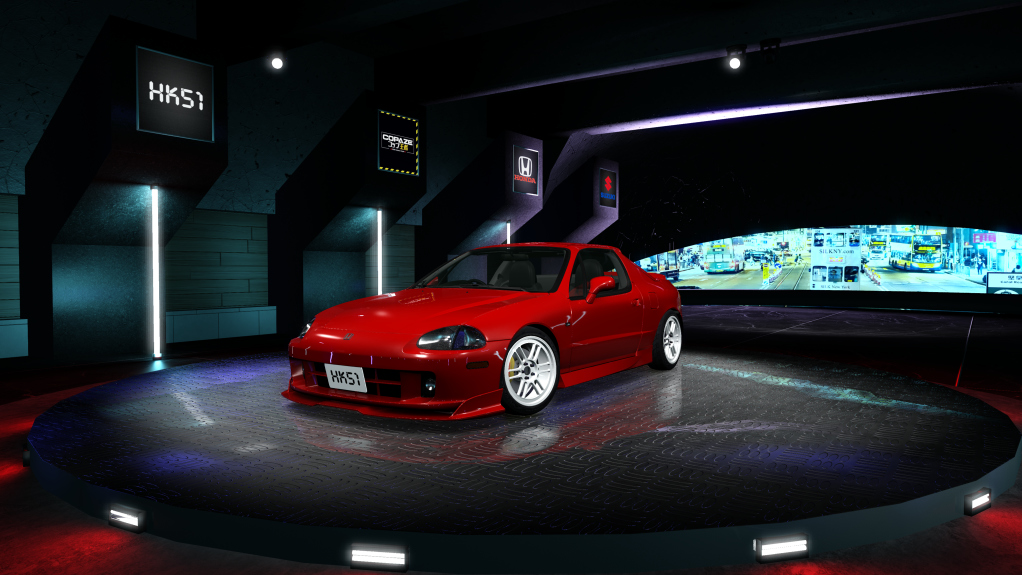 HK51 P1 Honda CRX Del Sol, skin red