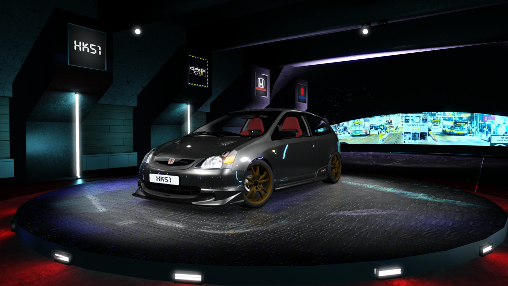 HK51 P1 Honda Civic EP3, skin 02_Black