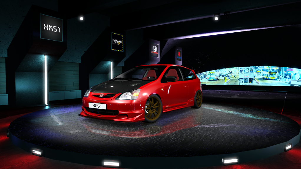 HK51 P1 Honda Civic EP3, skin 03_Red