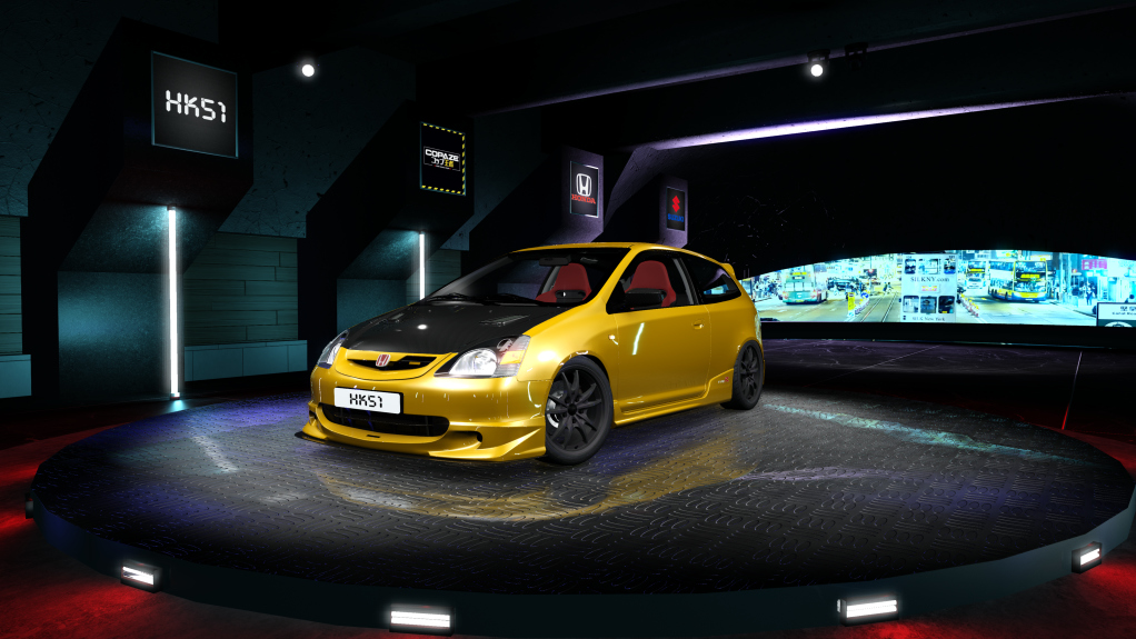 HK51 P1 Honda Civic EP3, skin 05_Yellow