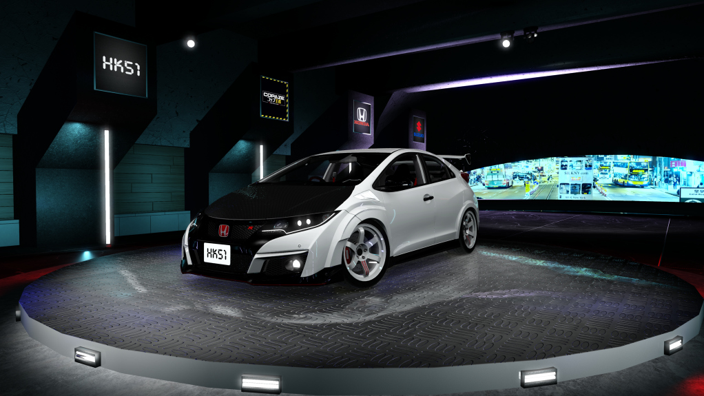 HK51 P1 Honda Civic FK2, skin championship_white