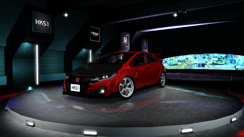 HK51 P1 Honda Civic FK2, skin milano_solid_red