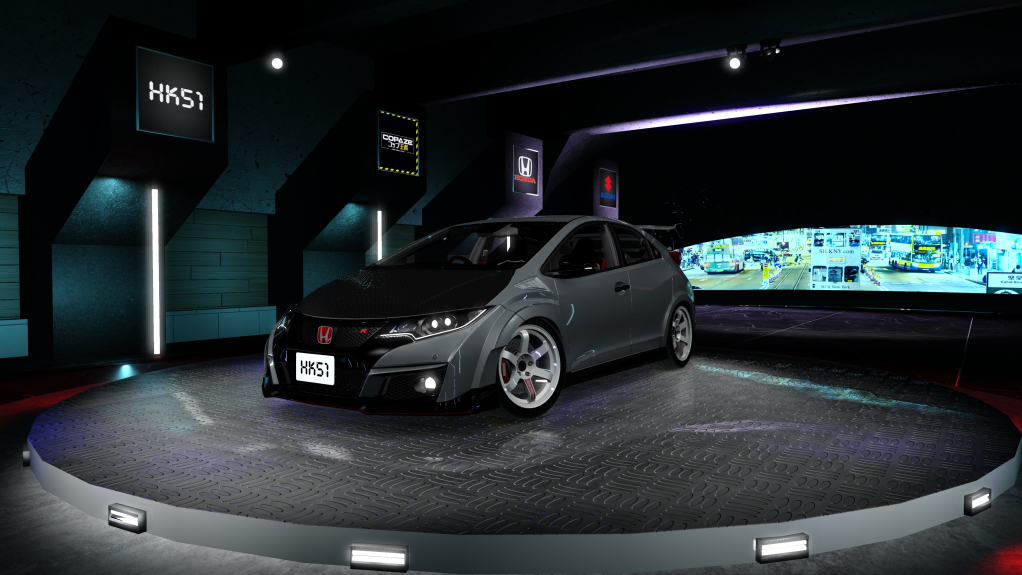 HK51 P1 Honda Civic FK2, skin polished_metal_metallic