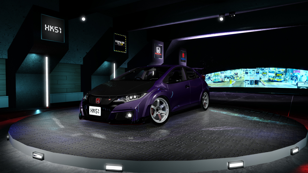 HK51 P1 Honda Civic FK2, skin purple_rain