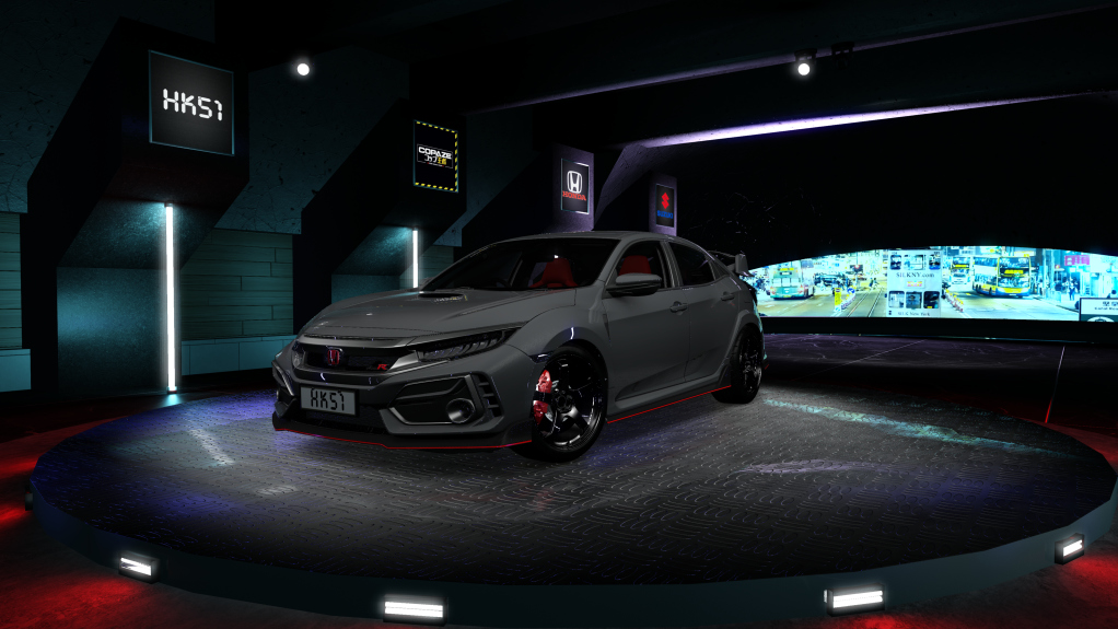 HK51 P1 Honda Civic FK8, skin Polished Metal Metallic