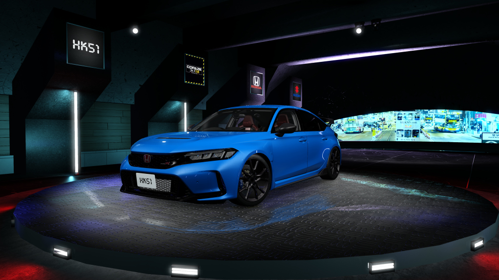 HK51 P1 Honda Civic FL5, skin 04_Boost Blue Pearl