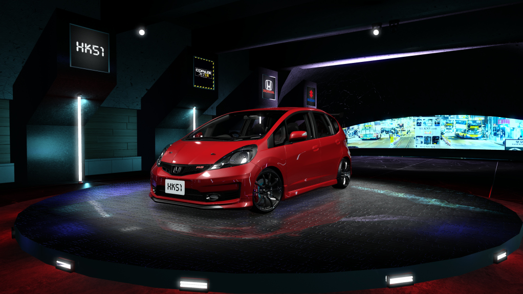 HK51 P1 Honda FIT RS GE8, skin Max Red
