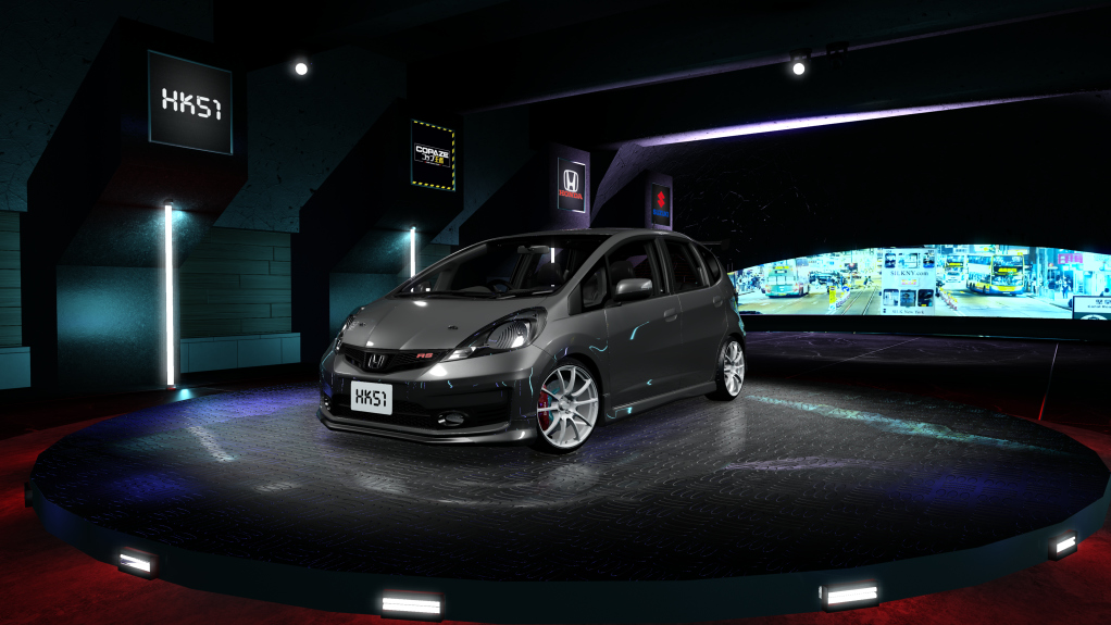 HK51 P1 Honda FIT RS GE8, skin Polished_Metal_Metallic