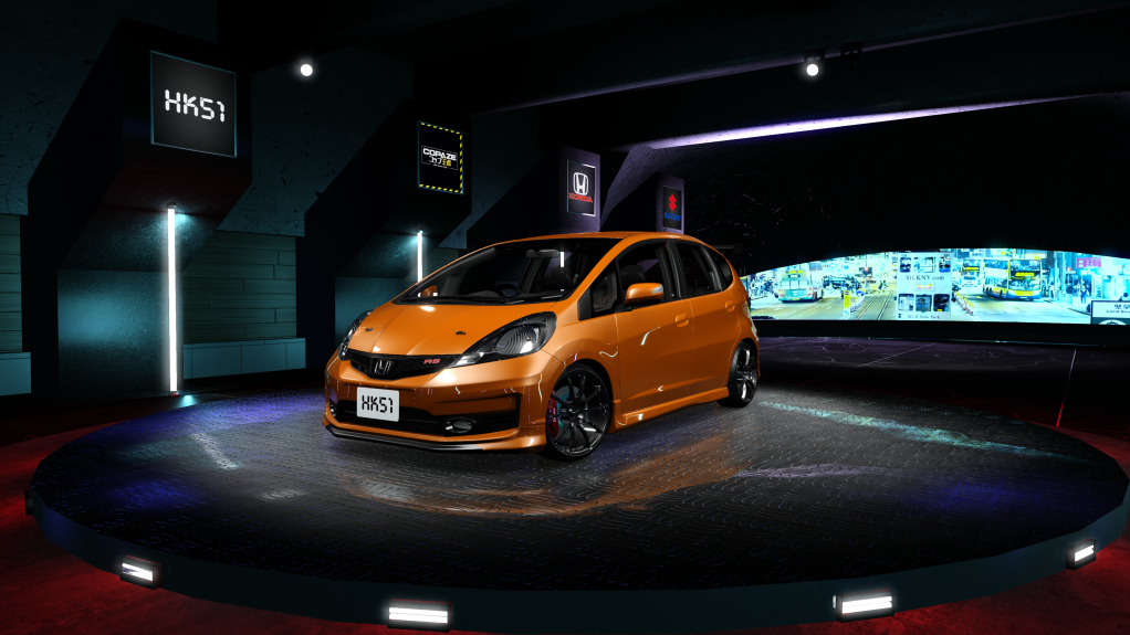 HK51 P1 Honda FIT RS GE8, skin Sunset_Orange_II