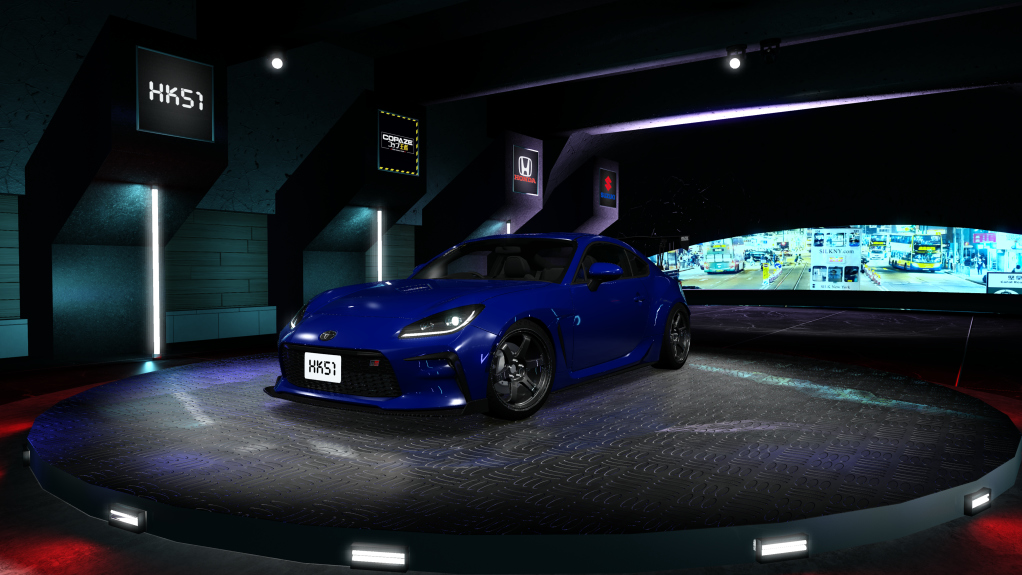 HK51 P1 Toyota GR86, skin envy_aqua_blue