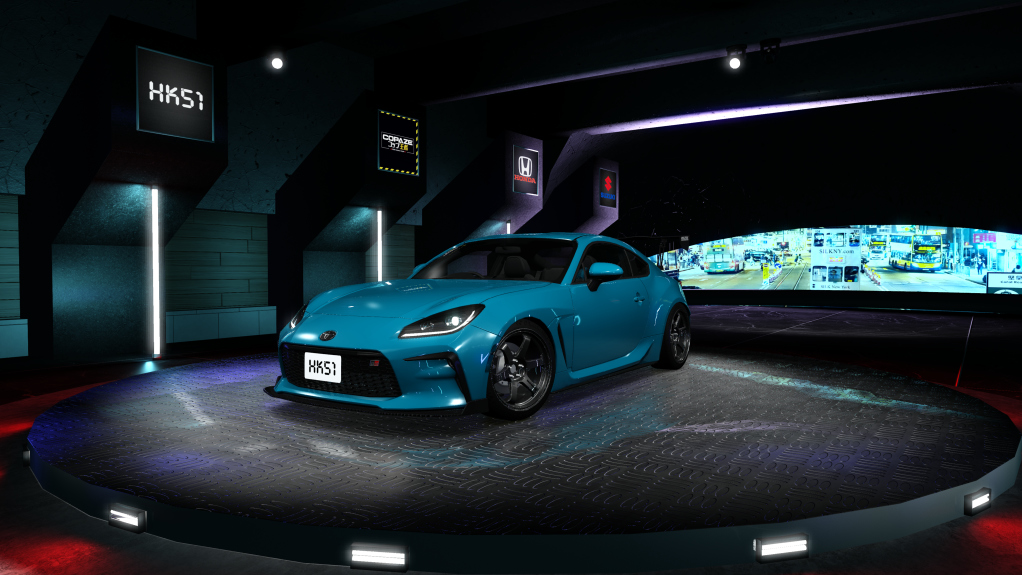 HK51 P1 Toyota GR86, skin envy_cyan_blue