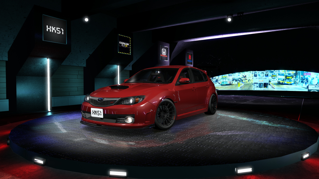 HK51 P1 Subaru Impreza WRX STi GRB, skin lightning_red