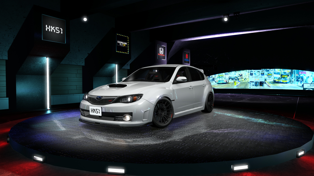 HK51 P1 Subaru Impreza WRX STi GRB, skin satin_white