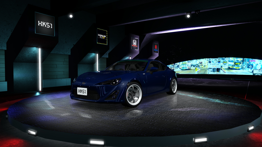 HK51 P1 Toyota GT86, skin gravity_blue