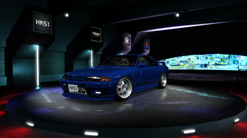 HK51 P1 Nissan Skyline GTR32, skin Blue