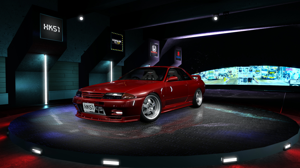 HK51 P1 Nissan Skyline GTR32, skin Dark_Red