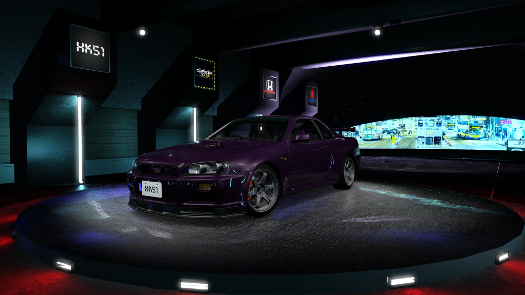 HK51 P1 Nissan Skyline GTR34, skin 07_midnight_purple_ii