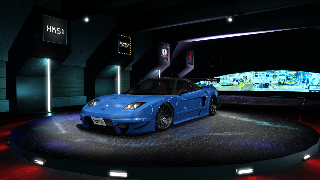 HK51 P1 Honda NSX-R NA2, skin Long_Beach_Blue_Pearl