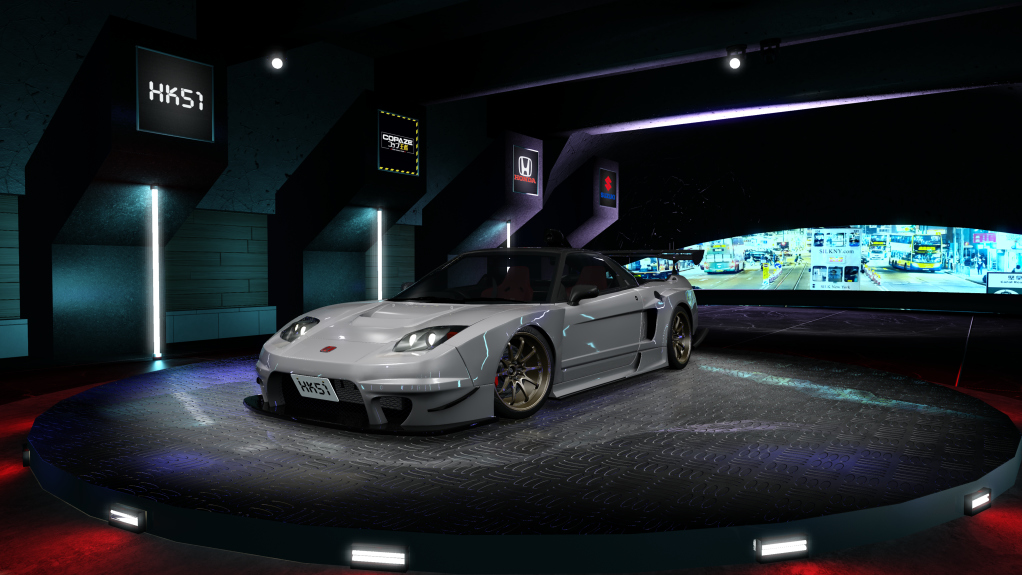 HK51 P1 Honda NSX-R NA2, skin Sebring_Silver_Metallic