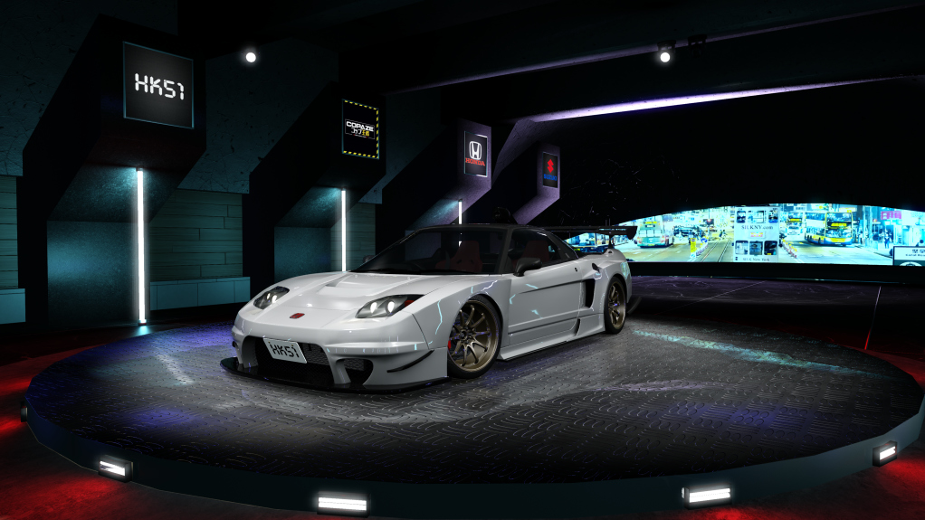 HK51 P1 Honda NSX-R NA2, skin Silverstone_Metallic