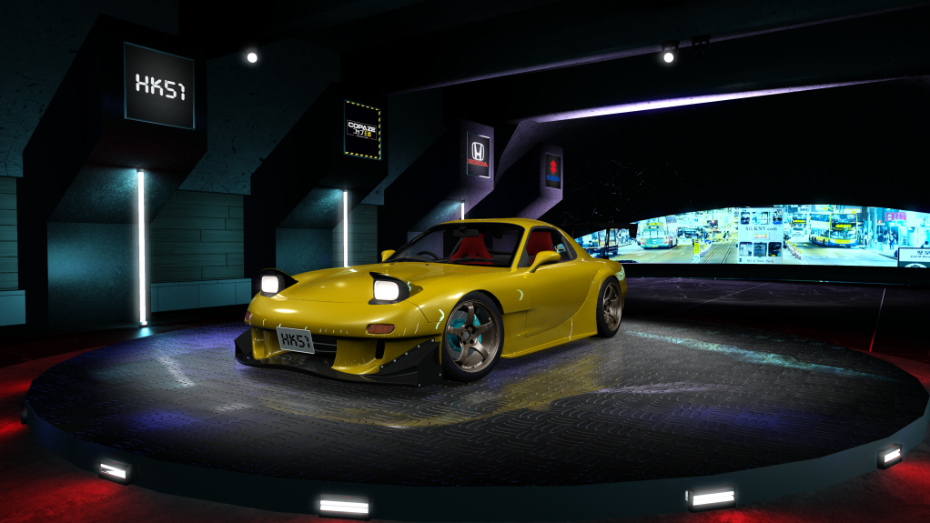 HK51 P1 Mazda RX7 FD3S, skin 09_competition_yellow_b