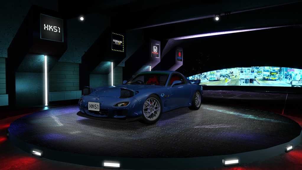 HK51 P1 Mazda RX7 FD3S Spirit R, skin innocent_blue_mica