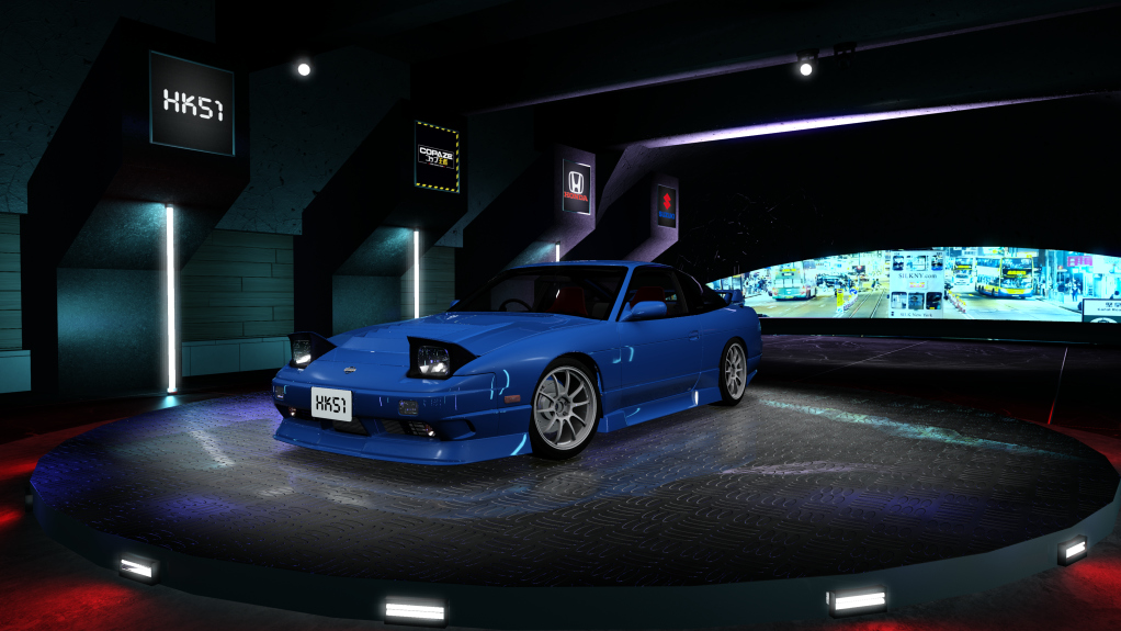 HK51 P1 Nissan Silvia S13, skin blue